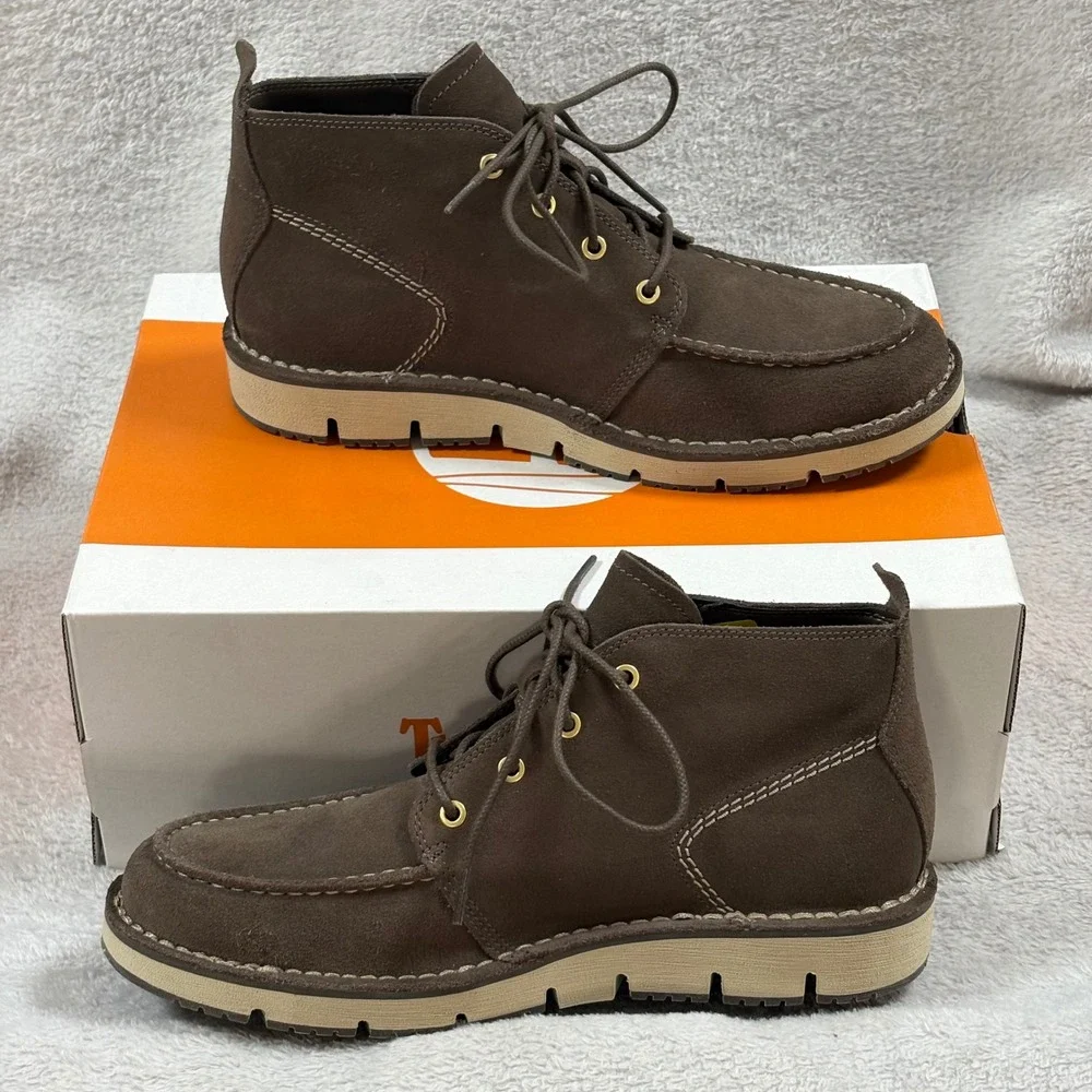 Timberland Westmore Mid Lace Chukka Boot Canteen Olive Brown Suede Mens 13